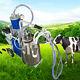 25l1440rmp/min Electric Milking Machine Farm Cow Bucket Vacuum Piston Pump 304