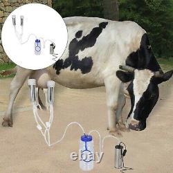 2L Electric Milking Machine Portable Vacuum Cattle Cow Milking Machine Sheep