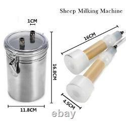 2L Electric Milking Machine Vacuum Pump Fit Farm Cow Sheep Goat EU Plug Portable