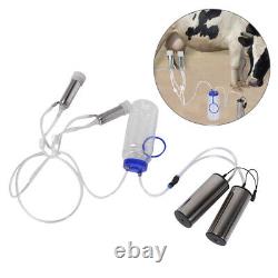 2L Goat Sheep Cow Milking Kit Portable Electric Milking Machine With 2 Pumps DP3