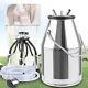 304# Stainless Steel Cow Milking Machine Bucket Tank Barrel Portable Quality