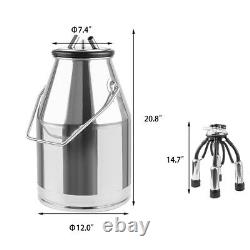 304# Stainless Steel Cow Milking Machine Bucket Tank Barrel Portable quality