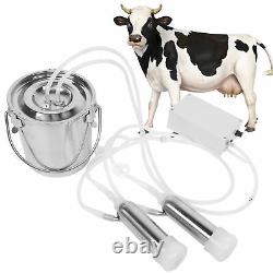 3L Electric Milking Machine Stainless Steel Barrel Farm Cow Sheep Goat Milker