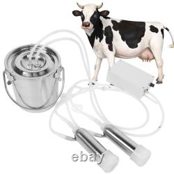3L Farm Cow Milking Milker Machine Bucket Tank Container Barrel US Plug HOT