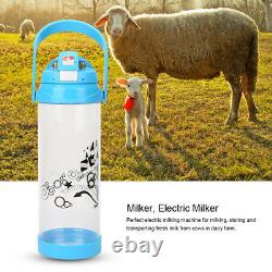 3L Goat Milker Electric Milking Machine Farm Sheep Cow Impulse Type Pump Bucket
