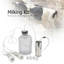 3L Household Electric Goat Cow Milking Machine with Vacuum-Pulse Pump 100-240V