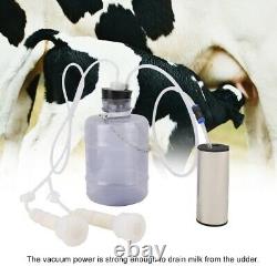 3L Pump Milking Machine Goat Sheep Cow Milking Kit Portable Vacuum-Pulse EU Plug
