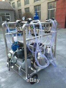4mul8 Machinery Self-Cleaning Quad-Tank 4 CowithGoat Milking Machine 6.6 Gallon