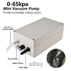 5.5L Cow Electric Milking Machine Stainles Steel Breast Vacuum Pump Suction Milk