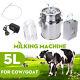 5l Auto Stop Electric Milking Machine Host Vacuum Impulse Pump Cow Goat Milker