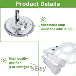 5L Auto Stop Electric Milking Machine Host Vacuum impulse Pump Cow Goat Milker