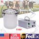 5l Dual Head Sheep Goat Cow Milking Machine Vacuum Impulse 304 Steel Pump Milker