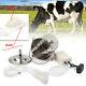 5l Dual Heads Electric Milking Machine Stainless Vacuum Pump Cow Goat Milker New