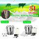 5l Electric Dual Head Farm Milking Machine Cow Goat Sheep Milker Portable Barrel