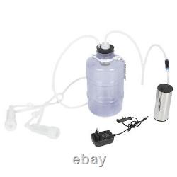 5L Electric Goat Cow Milking Kit Portable Vacuum-Pulse Pump Milking Machinef