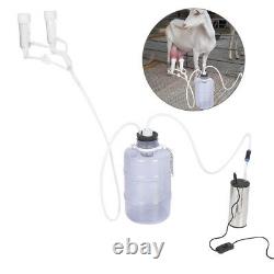 5L Electric Goat Cow Milking Kit Portable Vacuum-Pulse Pump Milking Machinef