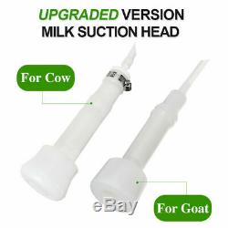 5L Electric Milking Machine Cow Goat Milker Stainless Steel Tank Double Heads