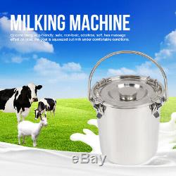 5L Electric Milking Machine Ideal Equipment For Cow Goat With Bucket Vacuum Pump