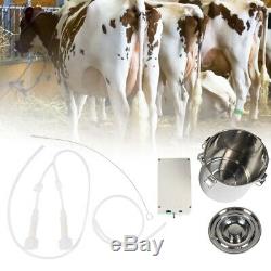 5L Electric Milking Machine Ideal Equipment For Cow Goat With Bucket Vacuum Pump