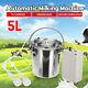 5l Electric Milking Machine Impulse Vacuum Pump Stainless Steel Cowithgoat