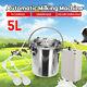 5l Electric Milking Machine Impulse Vacuum Pump Stainless Steel Cowithgoat ##q