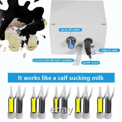 5L Electric Milking Machine Stainless Steel Bucket Milk Drum Cow Milker