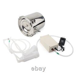 5L Electric Milking Machine Vacuum Impulse Pump Cow Milker Stainless Steel