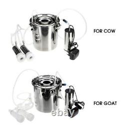 5L Electric Milking Machine Vacuum Pump Auto-Stop Milker Tool For Goat Sheep Cow