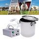 5l Portable Electric Dual Head Sheep Goat Milking Machine Cow Milker Vacuum Pump