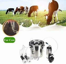 5L US/EUR/AU Adapter Automatic Stop Electric Milking Machine Vacuum Pump Cow