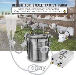 6L Goat Milking Machine, Rechargeable Pulsation Speed Adjustable Vacuum Pump