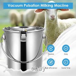 6L New Electric Milking Machine Automic Vacuum Pulsation Pump Cow Sheep Goat US