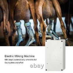 7L Cows Milker Mini Electric Milking Machine Home Sheep Vacuum Pump Bucket Home