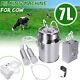 7l Electric Milking Machine Vacuum Impulse Pump Stainless Steel Cow Milker Home