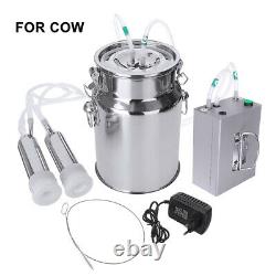 7L Electric Milking Machine Vacuum Pump Cow Goat utomatically Milker