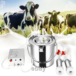 7L Electric Vacuum Pulsation Suction Pump Milker Machine Cows Milking Machine