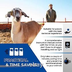 7L Goat Sheep Cow Electric Vacuum Pump Auto-Stop Milker Milking Machine Por. ST