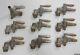 9 Vintage Dairy Cow Milker Brass Spigots