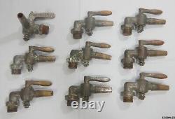 9 Vintage Dairy Cow Milker Brass Spigots