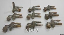 9 Vintage Dairy Cow Milker Brass Spigots