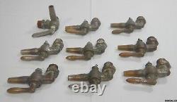 9 Vintage Dairy Cow Milker Brass Spigots