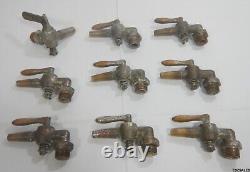 9 Vintage Dairy Cow Milker Brass Spigots