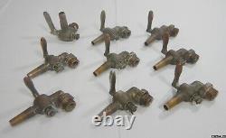 9 Vintage Dairy Cow Milker Brass Spigots