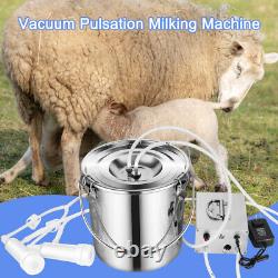 9L Portable Electric Milking Machine Vacuum Pump For Farm Cow Sheep Goat Milker