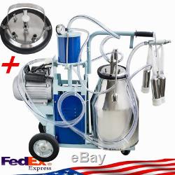 A+Electric Milking Machine For Goats Cows WithBucket Automatic 550W 25L Farmer USA