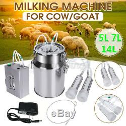 Automatically Stop Vacuum Impulse CowithGoat Milking Machine Electric Milker E