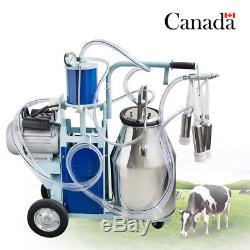 CA Electric Milking Machine Vacuum Piston Pump Milker Farm Cow Stainless Steel