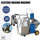 Ca Electric Milking Machine Vacuum Piston Pump Milker Farmer Cow Ss Bucket Easy
