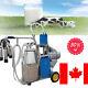 Ca Electric Milking Machine Vacuum Piston Pump Milker For Farm Cow Ss 25l Bucket