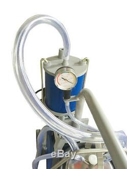 (CA Fast) Electric Milking Machine Farm Cow Bucket Vacuum Piston Pump 1440rmp/m